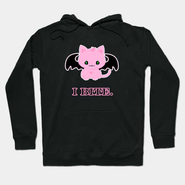 Crazy Cute Vampire Cat Meme Hoodie by tandre